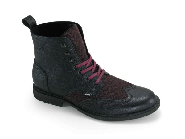Botas en cuero negro para hombre marca armori