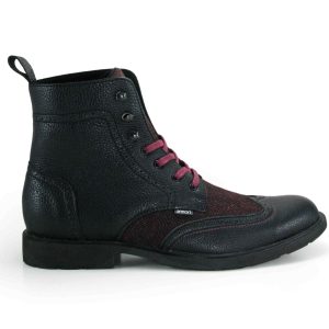 Botas en cuero negro para hombre marca armori
