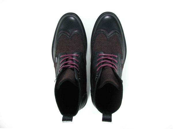 Botas en cuero negro para hombre marca armori