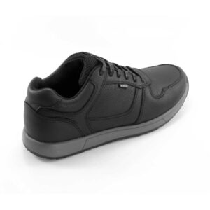Tenis en cuero negro para hombre