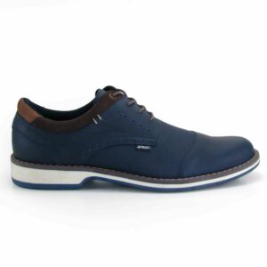 Zapatos en cuero con cordones para hombre