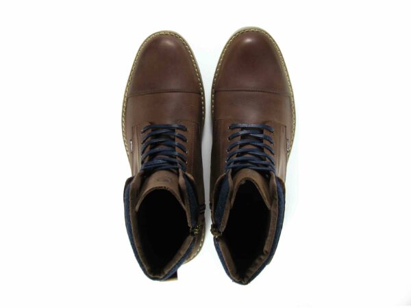 Botas en cuero para hombre con cremallera